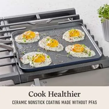 Calphalon Ceramic Nonstick Griddle - Midnight Blue 11 Inch