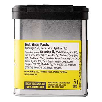 Traeger Grills SPC176 Fin and Feather Rub with Garlic and Paprika