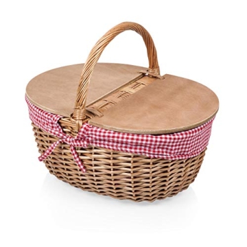Country Vintage Picnic Basket for Two Delightful Gifts