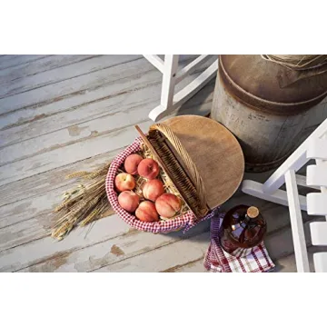 Country Vintage Picnic Basket for Two Delightful Gifts