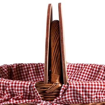 Country Vintage Picnic Basket for Two Delightful Gifts