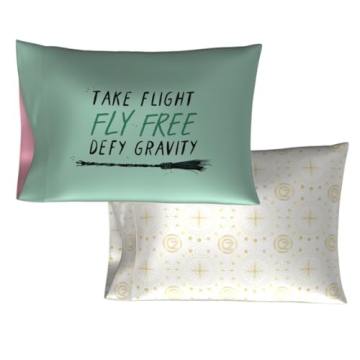Wicked Elphaba & Glinda Silky Satin Pillowcase Set