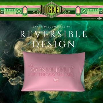 Wicked Elphaba & Glinda Silky Satin Pillowcase Set