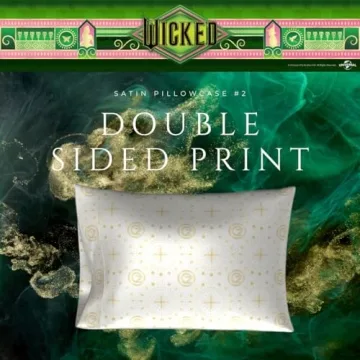 Wicked Elphaba & Glinda Silky Satin Pillowcase Set