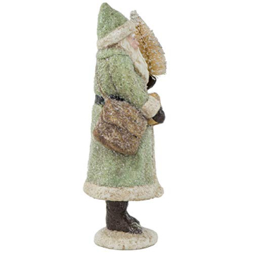 Elegant RAZ Imports Glittered Santa Figure for Christmas