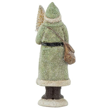 Elegant RAZ Imports Glittered Santa Figure for Christmas