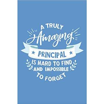 Principal Gift Blank Lined Notebook - Perfect for Note-Taking