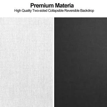 EMART 5x6.5ft Collapsible Backdrop for Photography
