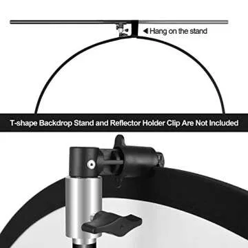 EMART 5x6.5ft Collapsible Backdrop for Photography