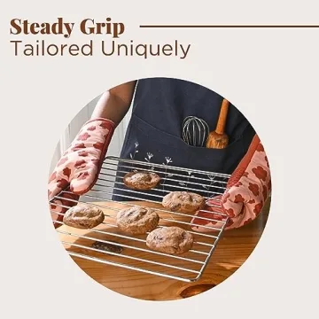 Folkulture Silicone Oven Mitts for Safe and Stylish Cooking