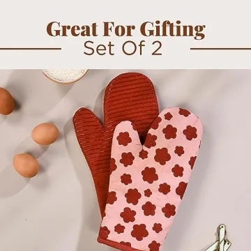Folkulture Silicone Oven Mitts for Safe and Stylish Cooking