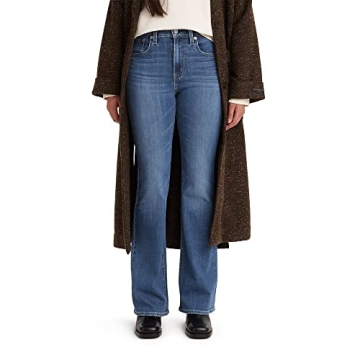 Levi's Women's 726 High Rise Flare Jeans - Chic Comfort in Medium Indigo Worn