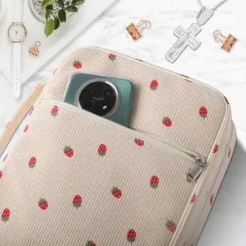 WOBAGMEN Bible Cover Case for Women,Large Bible Tote Bags for Women Organizer Corduroy Bible Carrying Case for Girls,Bible Study Supplies Accessories Christian Gifts for Women