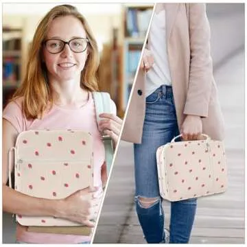 WOBAGMEN Bible Cover Case for Women,Large Bible Tote Bags for Women Organizer Corduroy Bible Carrying Case for Girls,Bible Study Supplies Accessories Christian Gifts for Women