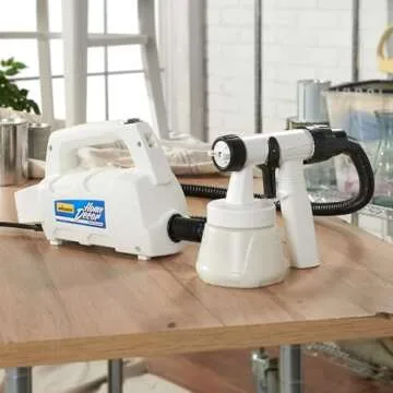 Wagner Spraytech 0529033 Home Décor HVLP Paint Sprayer, Chalk Paint Spray Gun, Milk Painting Tool, Latex Paint Spray for Home, Control Spray Painting Gun, Finish Sprayer, White, Studio Home Décor