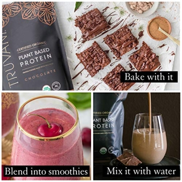 Truvani Vegan Pea Protein Powder - Organic Chocolate Protein