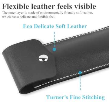 Haecsfl Adjustable Elastic Band Pen Holder for Notebooks, Pen Sleeve Pouch for Journals, Pencil Hold...