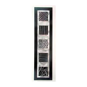 Statements2000 Black & Silver Modern Abstract Metal Wall Art Sculpture - Home Accent, Contemporary Home Decor- Balancing Act by Jon Allen