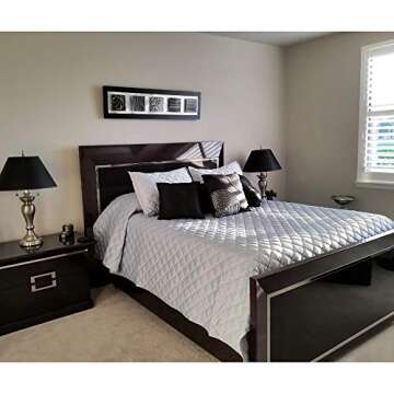 Statements2000 Black & Silver Modern Abstract Metal Wall Art Sculpture - Home Accent, Contemporary Home Decor- Balancing Act by Jon Allen