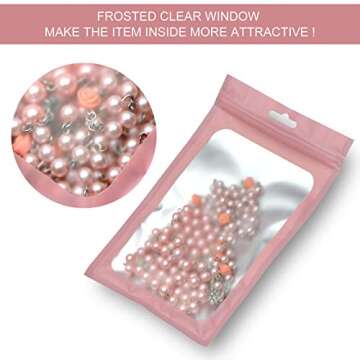 EONJOE 100pcs Resealable Mylar Bags for Small Business