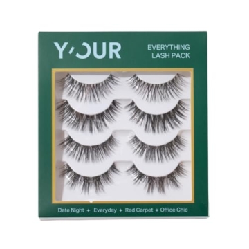 Y’OUR Everything Eye Lash Kit - Falsies False Eyelashes, DIY Clusters & Lashes Extension Kit, Natu...