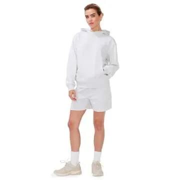 KUT & SO Women’s Casual Shorts – Premium Cotton French Terry Sweat Shorts for Women (5” Inseam) Heather Gray XX-Large