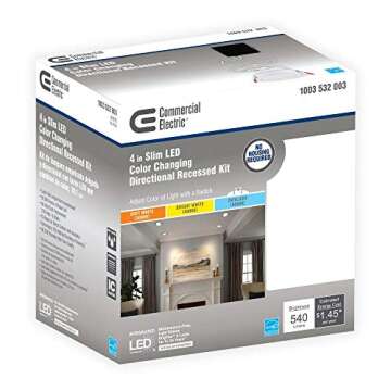 Ultra Slim Color Selectable LED Recessed Lighting Kit