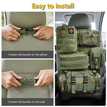 BXBXHD Tactical Organizer for Car Storage & Vehicle Gear
