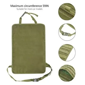 BXBXHD Tactical Organizer for Car Storage & Vehicle Gear