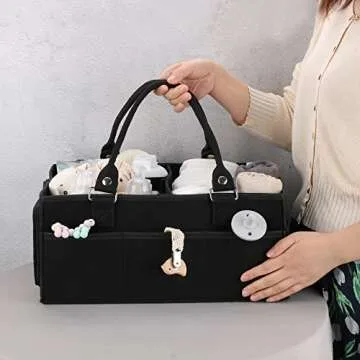 XUANGUO Baby Diaper Caddy Organizer for Boy Large Nursery Storage Bin Basket Portable Holder Tote Ba...