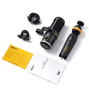 Deity VO-7U Tripod Kit USB Broadcast Microphone with RGB Effects for Streaming