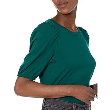 Classic-Fit Puff Short-Sleeve T-Shirt for Women