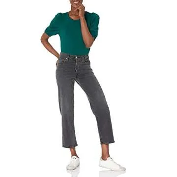 Classic-Fit Puff Short-Sleeve T-Shirt for Women