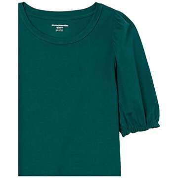 Classic-Fit Puff Short-Sleeve T-Shirt for Women