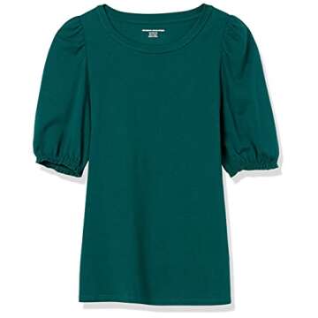 Classic-Fit Puff Short-Sleeve T-Shirt for Women