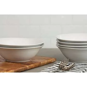 Simply White 7" Cereal Bowl Set of 6 - Elegant & Versatile