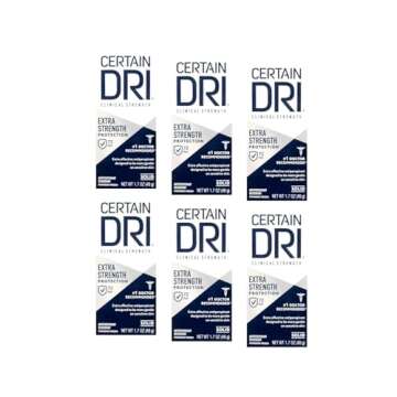 CERTAIN DRI Anti-Perspirant Solid 1.7 oz Pack of 6 for Freshness