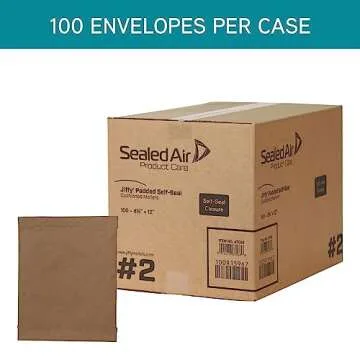 Jiffy Padded Shipping Mailers – 100 Recycled Envelopes