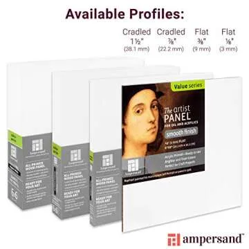 Ampersand Smooth Gesso Artist Painting Panel 8x10