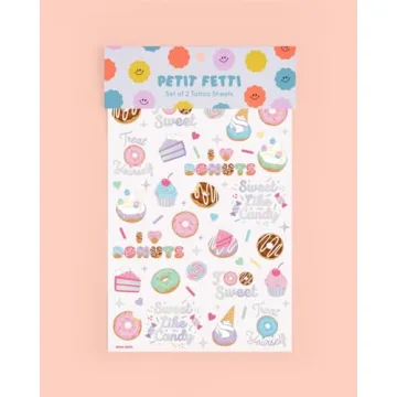 Fun Dessert Temporary Tattoos for Kids Parties | 50 Styles