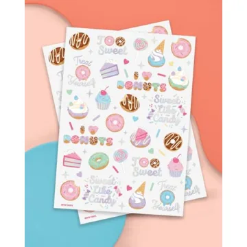 Fun Dessert Temporary Tattoos for Kids Parties | 50 Styles
