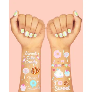 Fun Dessert Temporary Tattoos for Kids Parties | 50 Styles