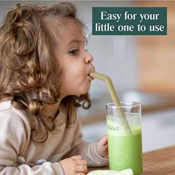 Premium Silicone Straws by Simka Rose for Safe Sipping