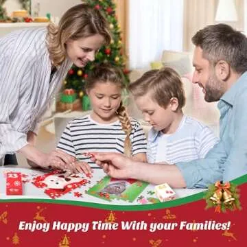 Advent Calendar 2024 Christmas Jigsaw Puzzle, Calendario De Adviento Christmas Cat Jigsaw Puzzles 24 Days Christmas Countdown Calendar Family Game Xmas Gifts for Kids Teens Adults for Boys Girls