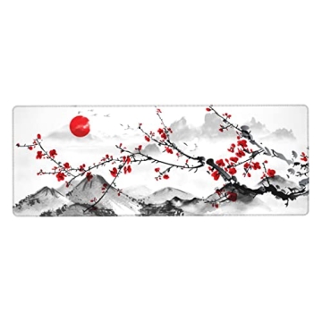Cherry Blossom Extended Mouse Pad for Office and Gaming