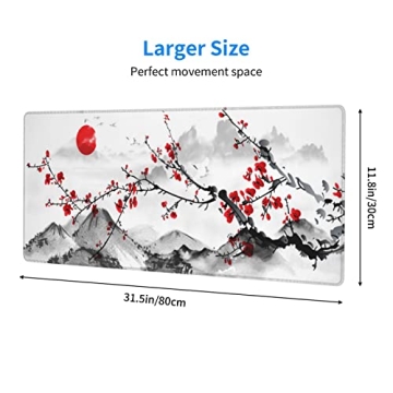 Cherry Blossom Extended Mouse Pad for Office and Gaming