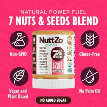 Nuttzo Organic Power Fuel Nut & Seed Butter 12 oz