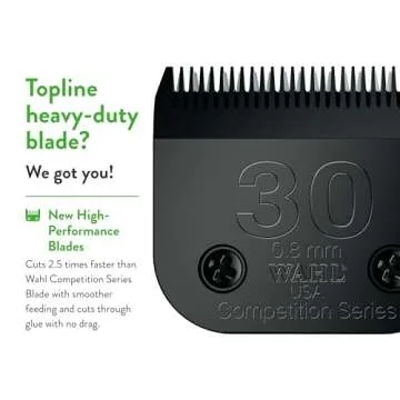 Wahl Professional Animal 30 Fine Ultimate Competition Series Detachable Blade with 1/32-Inch Cut Length (2355-500)