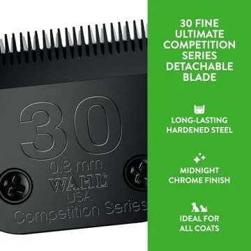 Wahl Professional Animal 30 Fine Ultimate Competition Series Detachable Blade with 1/32-Inch Cut Length (2355-500)
