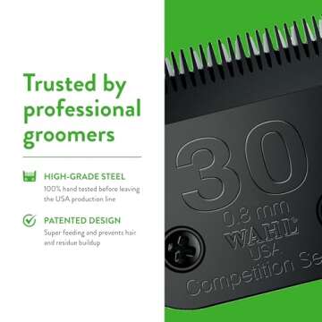 Wahl Professional Animal 30 Fine Ultimate Competition Series Detachable Blade with 1/32-Inch Cut Length (2355-500)
